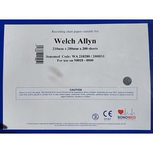 Sonomed Welch Allyn CP100 CP150 CP200 ECG Paper C/10 - Orange NZ
