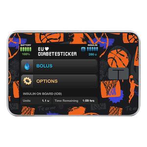Tandem t:slim Pump Decal - Basketball