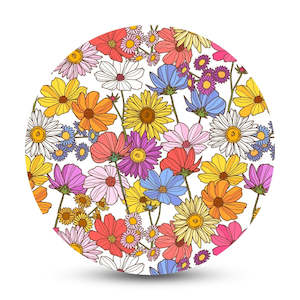 RockaDex Printed Patch: Flower Power - Full Cover