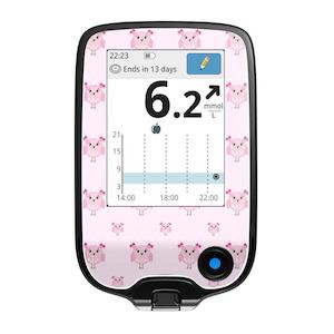 Freestyle Reader Decal: Freestyle Libre Reader Decal - Pink Owls