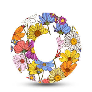 Dexcom G7 Patch Range: Dexcom G7 Patch: Flower Power - Inner Cut
