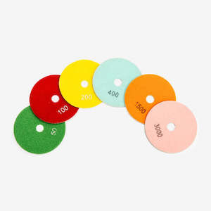 Hand Polishing: WHITE Polishing Pad - 200Grit- 125mm 5"