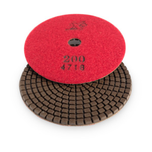 AQUA EDGE POLISHING PADS - 125mm - 200 GRIT