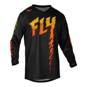 Fly Racing 2024 Youth F-16 Jersey - Black / Yellow / Orange