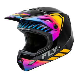 Fly Racing 2024 Kinetic Menace Helmet - Black / Sunrise