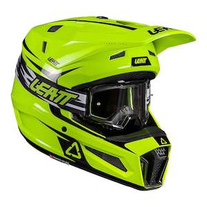 Off Road Helmets: Leatt 2026 3.5 Helmet Kit - Neon Yellow