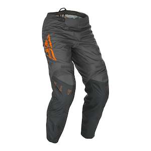 Off Road Pants: Fly Racing F-16 Youth Pant - Grey / Orange