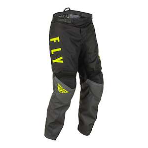 Fly Racing F-16 Youth Pant - Grey / Black / Hivis