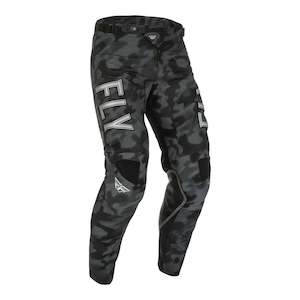 Off Road Pants: Fly Racing Kinetic Special Edition Tactic Pant - Black / Grey Camo