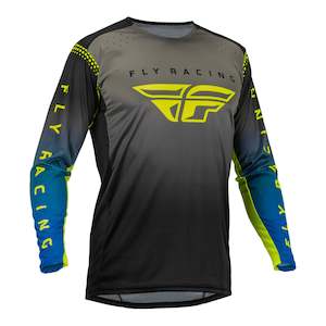 Clearance: Fly Racing Lite Hydrogen Jersey - Grey / Blue / Hi-Vis