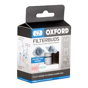 Helmet Accessories: Oxford FilterBuds / Earplugs (Standard Fit)