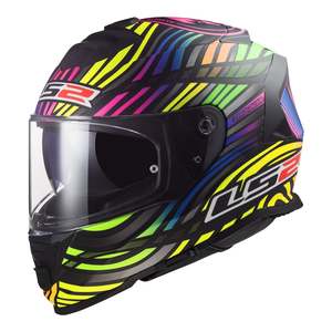 Road Helmets: LS2 FF800 Storm II Power - Matte Black / Rainbow 06