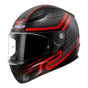 Road Helmets: LS2 FF353 Rapid II Circuit - Black / Red 06