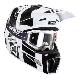 Off Road Helmets: Leatt 2024 3.5 Helmet & Goggle Kit - Black / White