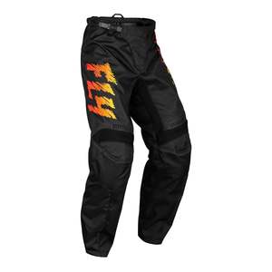 Off Road Pants: FLY Racing Youth F-16 Pants - Black / Yellow / Orange