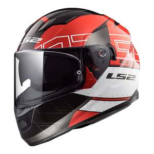 Clearance: LS2 FF320 Stream Evo Kub Helmet - Black / Red