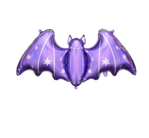 foil balloon: Halloween Purple Bat Balloon