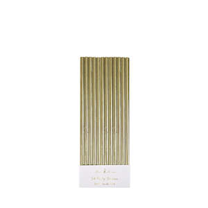 Gold Foil Party Straws
