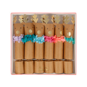 Christmas: Reindeer Fringe Small Crackers