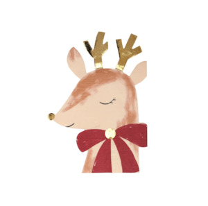 Christmas: Reindeer with Bow Napkins