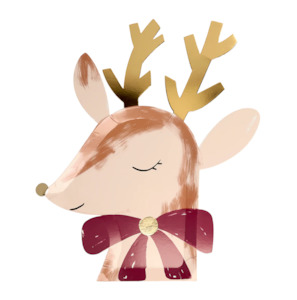 Christmas: Reindeer with Bow Plates