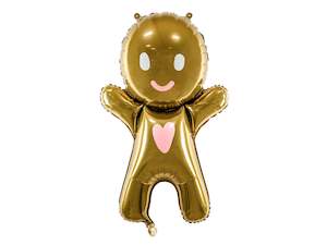 Christmas: Gingerbread Man Foil Balloon