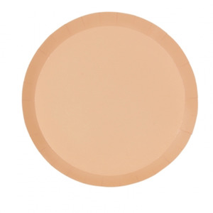 Plates: Peach Round Snack Plates