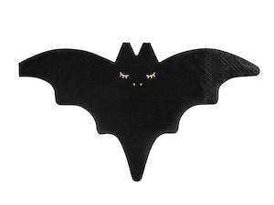 Napkins: Halloween Black Bat Napkins