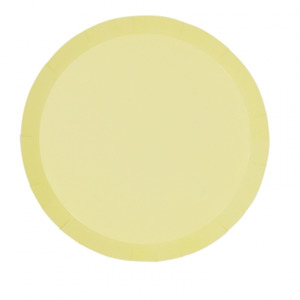 Pastel Party Collection: Pastel Yellow Round Snack Plates