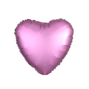 Satin Flamingo Foil Heart