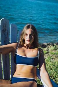 Denizeri: Symi Bikini Top Navy & White