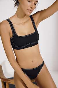 Else: Kelly U/W Bandeau Bikini Top Black