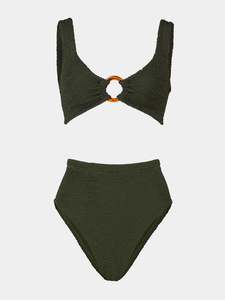 Frontpage: Nadine Bikini Set Metallic Khaki