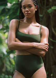 Frontpage: Undici High Waist Bikini Set Olive
