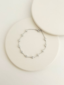 Best Sellers: Margot Moissanite Tennis Bracelet Silver