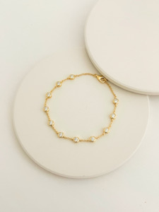 Margot Moissanite Tennis Bracelet Gold