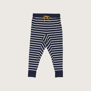 Merino slouch pants navy Breton stripes Mello Merino
