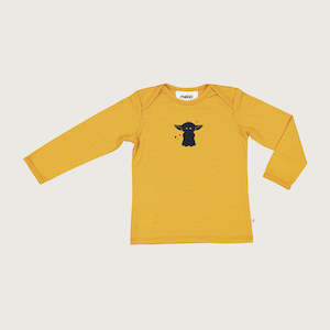 Products: Merino baby long sleeve top canary yellow Mello Merino