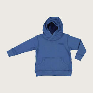 Organic cotton merino hoodie denim blue Mello Merino