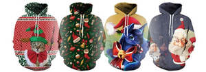 Christmas Costumes: Funky funny Christmas Hoodies