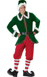 Christmas Costumes: Deluxe Men’s Elf costume