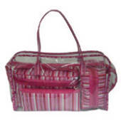 Products: Cosmetic Bags Set 4 - Pink Stripes