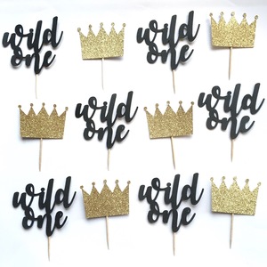 Wild One Cupcake Toppers (Set of 12) - Melrose Paper Designs