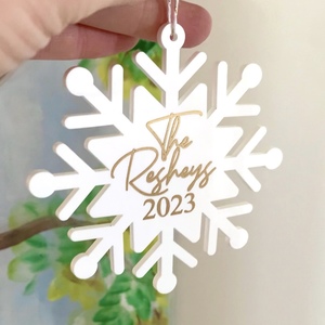 Products: Acrylic Snowflake Decorations - Melrose Paper Designs NZ