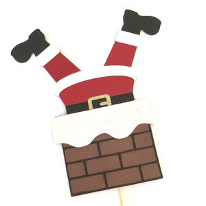 Products: Upside Down Santa Cake Topper - Melrose Paper Designs