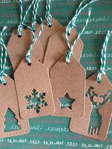 Kraft Christmas Tags - Melrose Paper Designs