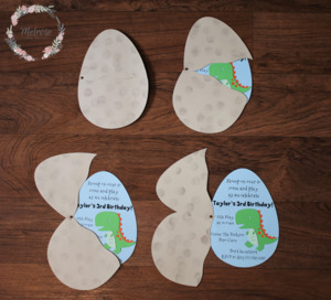 Dino Invites - Melrose Paper Designs