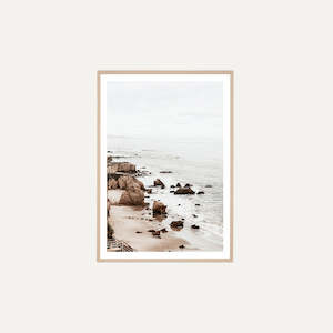 Wall Art: Winter Beach - Framed Print