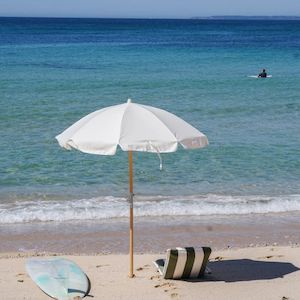 Toys: Luxe Beach Umbrella Cream