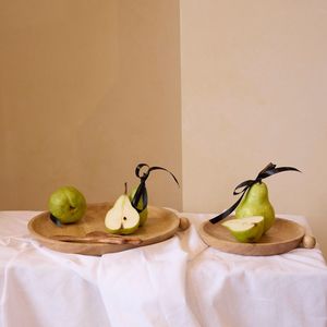 Wooden Circle Tray - Natural Large